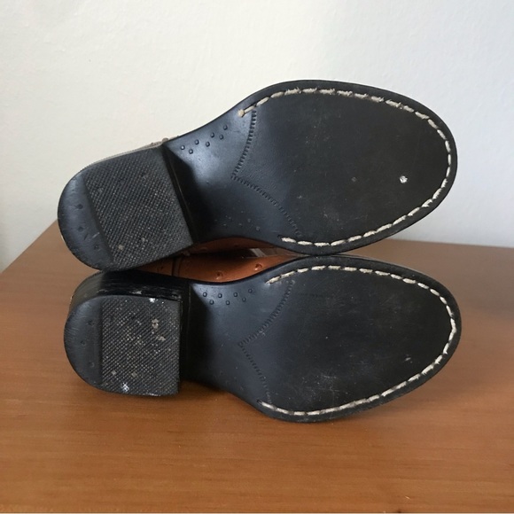 Old West faux ostrich toddler cowboy boots - Picture 5 of 8